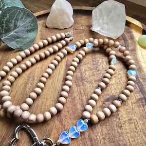 Lanyard | ID Card Holder | Beaded Lanyard | Teacher Lanyard | Natural Gemstone Lanyard | Badge Holder