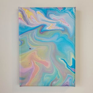 Rivers of Color - Rainbow Acrylic Pour Painting