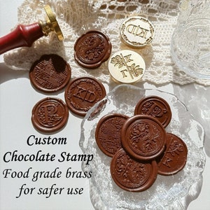 Aangepaste chocolade logo stempel, aangepaste chocolade stempel, stempel voor chocolade, chocolade logo branding, aangepaste wax stempel