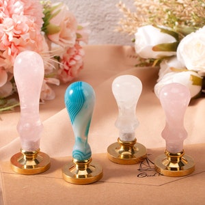Regalos personalizados de Navidad, mango de cristal, mango de sello de cera, mango de sello, mango para sello, kit de sello de cera, kit de sello de cera, sello personalizado