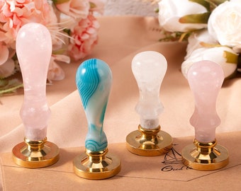 Wax Stamp Crystal Handle, Wax Stamp Handle, Stamp Handle, Handle For Stamp, Wax Stamo Tools, Personalized Stamp