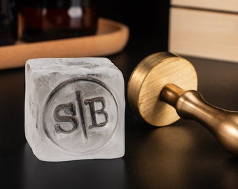 Stamp For Ice Cubes, Ice Brander, Initials Ice Cube Stamp, Custom Ice Cube Stamp, Custom Bar Stamp, Business Logo Stamp, Whiskey Stamp