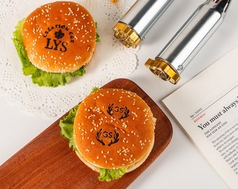 Fer de marque pour burger, timbre de fer de marque pour la nourriture, fer électrique pour la nourriture, fer de marque personnalisé, fer de marque Burger personnalisé, timbre personnalisé