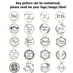 Kit de sello de cera personalizado, sello de cera de boda personalizado, sello de sello de cera de logotipo personalizado, sellos de cera personalizados, sello de cera inicial, sello de cera de Navidad