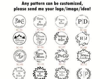Kit de sello de cera personalizado, sello de cera de boda personalizado, sello de sello de cera de logotipo personalizado, sellos de cera personalizados, sello de cera inicial, sello de cera de Navidad