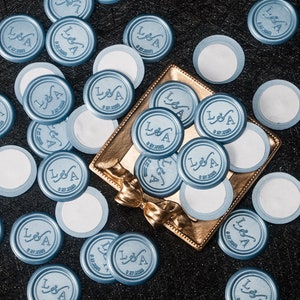 Custom Wax Seal Stickers, Custom Self-Adhesive Wax Seals, Wedding Wax Seal Stickers, Self Adhesive Wax Seal Stickers, Custom Wax Seals imagem 9