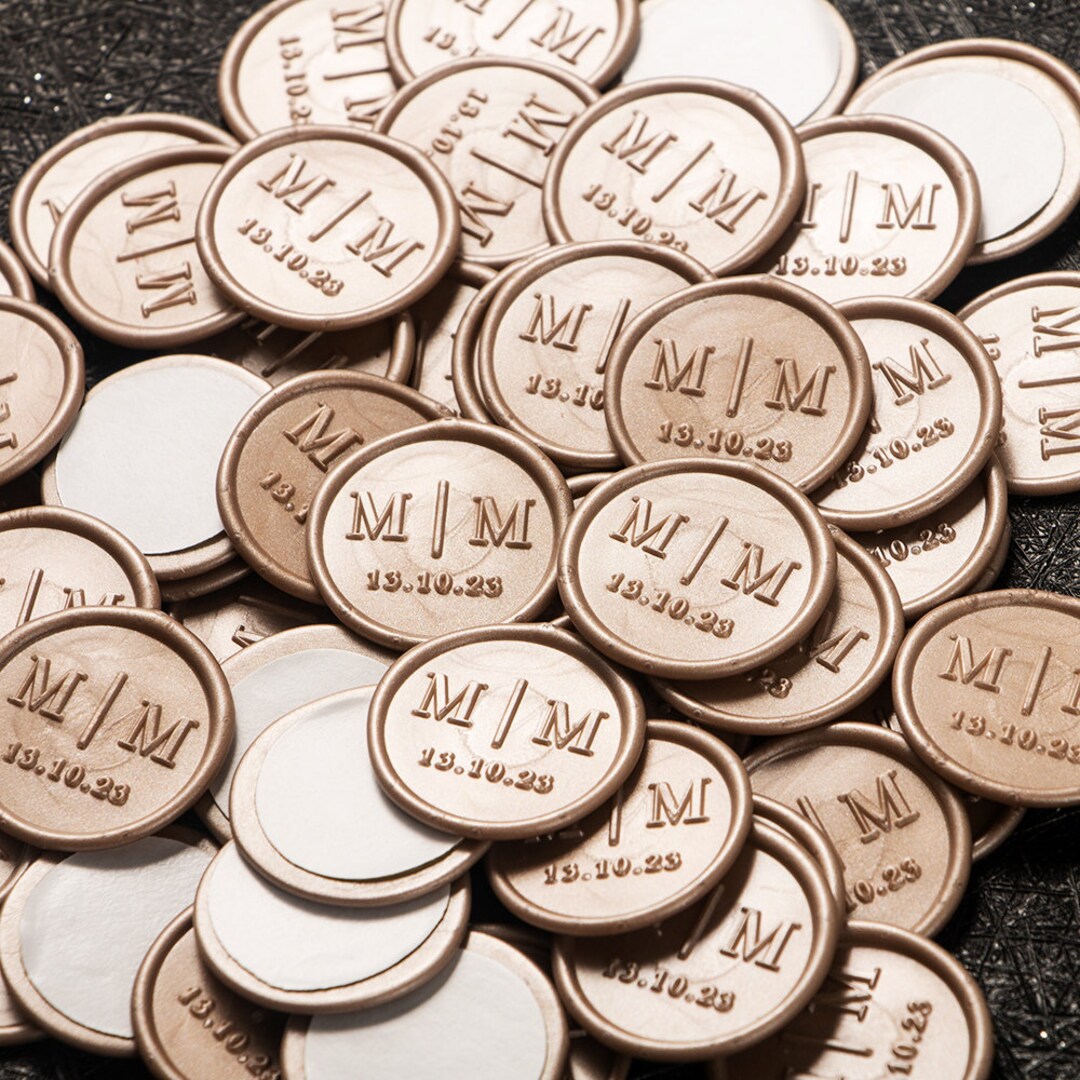 Custom self adhesive wax seals wax seal stickers wedding wax seal