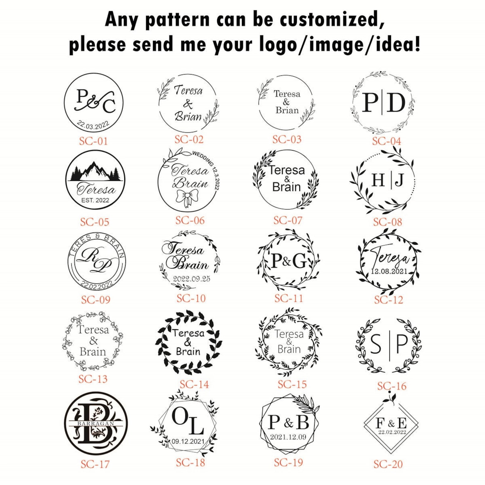 Custom Wax Seal Stamp Kit Personalized Initial Stamp Letter Etsy UK