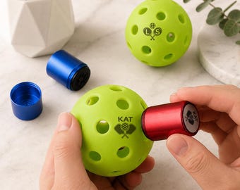 Custom Name Pickleball Ball Stamp, Personalized Pickleball Stamper, Custom Logo Stamp, Ink Ball Stamp, Pickleball Gift for Men Women