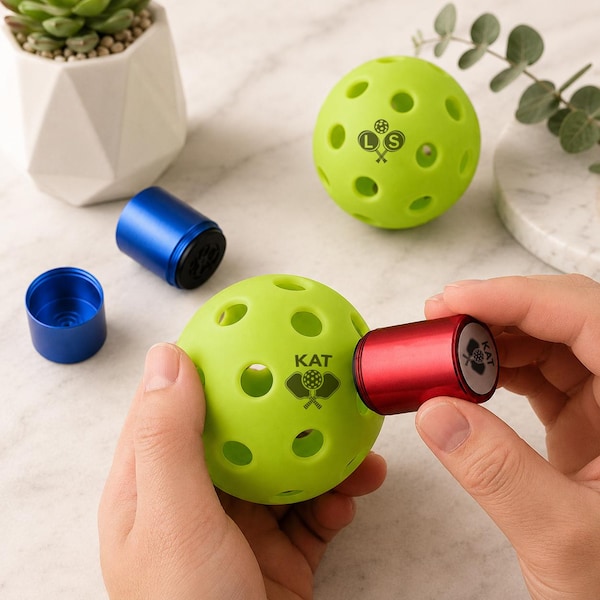 Timbro personalizzato per pallina da pickleball con nome, timbro personalizzato per pallina da pickleball, timbro personalizzato con logo, timbro a inchiostro per pallina, regalo di Natale per uomo e donna