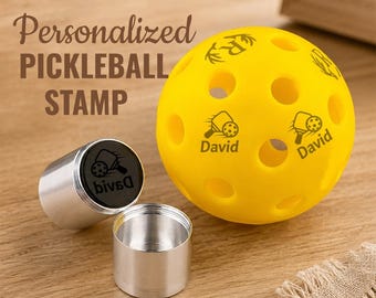 Personalized Pickleball Ball Stamp, Custom Logo Stamp for Pickleballs, Pickleball Accessories, Pickleball Player Gift, Tournament Gifts,