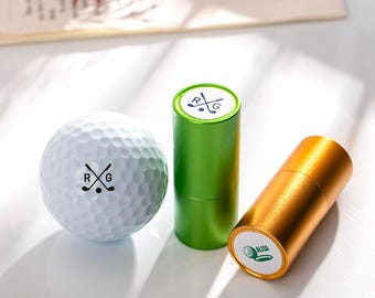 Custom Golf Ball Stamp/Monogram Golf Ball Stamp/Personalized Ball Stamp/Golf Accessories/Ink Ball Stamp/Gift for Golfer/Golfer Sport Gift