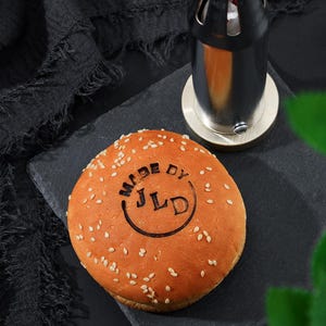 Timbro per marchio a fuoco hamburger, timbro per marchio a fuoco personalizzato, ferro elettrico per bistecca, timbro per marchio a fuoco per cibo, timbro personalizzato per padre