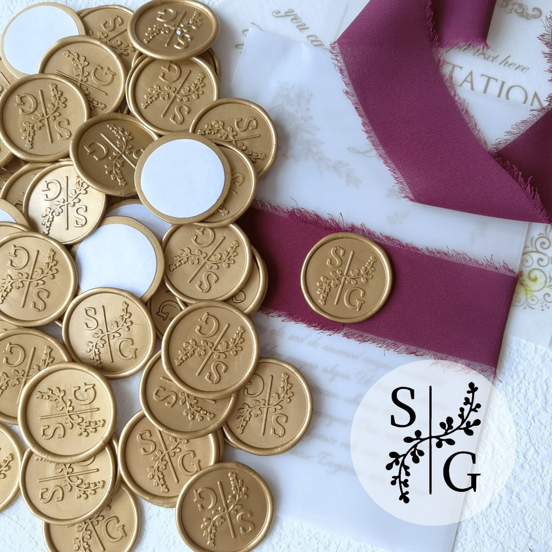 Custom Premade Wax Seals, Selfadhesive Wax Seal Stickers, Wedding