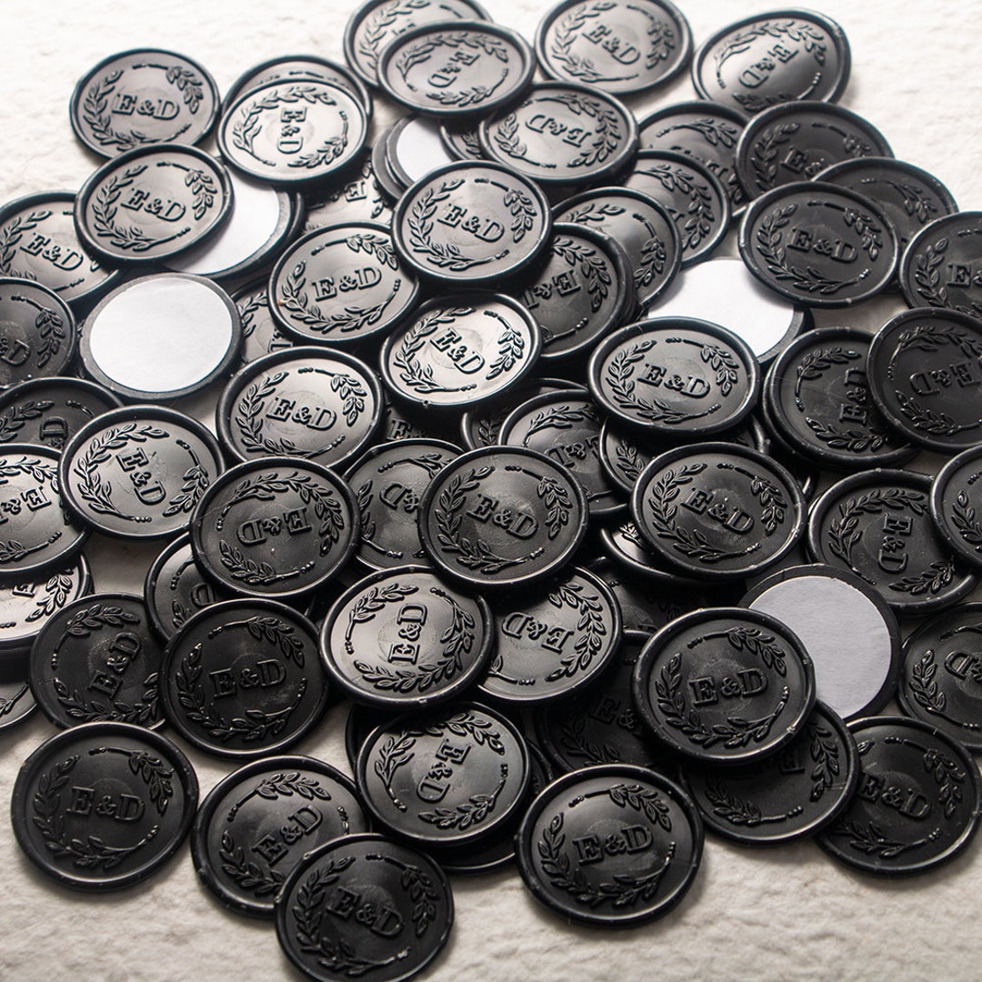 Custom Wax Seal Stickers, Premade Wax Seal, Wedding Wax Seal Stickers