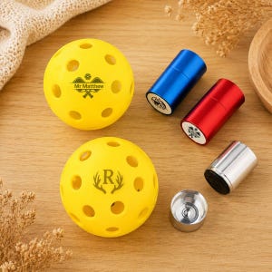 Pickleball-stempel op maat, gepersonaliseerde pickleball-stempel met logo, stempel met logo naar keuze, pickleball-accessoires, cadeau voor pickleball-liefhebbers