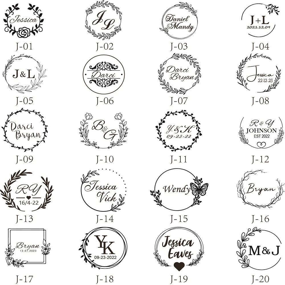 Wedding Wax Seal Set Custom Wax Stamps Wax Seal Stamp Kit Etsy