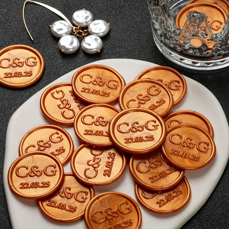 Wedding Invitation Wax Seal Stickers, Wedding Wax Seal Stickers, Custom