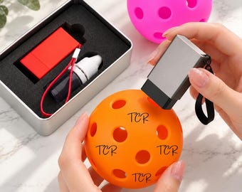 Personalized Pickleball Stamp with Lanyard, Custom Name Ball Marker, Pickleball Gift for Men Women, Christmas Gift