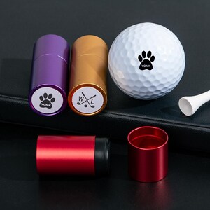 Timbro per pallina da golf con nome personalizzato/Timbro per pallina da golf con monogramma/Accessori per timbri per palline con inchiostro colorato/Regali sportivi per golfisti per lui/Regali di Natale