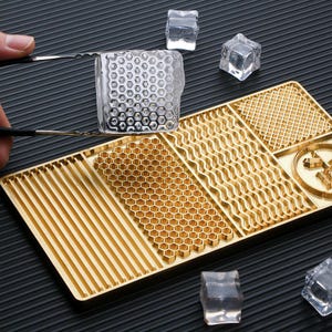 Piatto per cubetti di ghiaccio personalizzato/Piatto per cubetti di ghiaccio con logo personalizzato/Vassoio per cubetti di ghiaccio personalizzato/Piatto per cubetti di ghiaccio con logo da bar personalizzato/Regalo personalizzato per la festa del papà/Regalo personalizzato