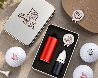 140 Designs For Golf Ball Stamp, Personalized Golf Ball Stamp & Marker Set, Custom Golf Accessory, Golfer Gift for Him, Groomsman Gifts
