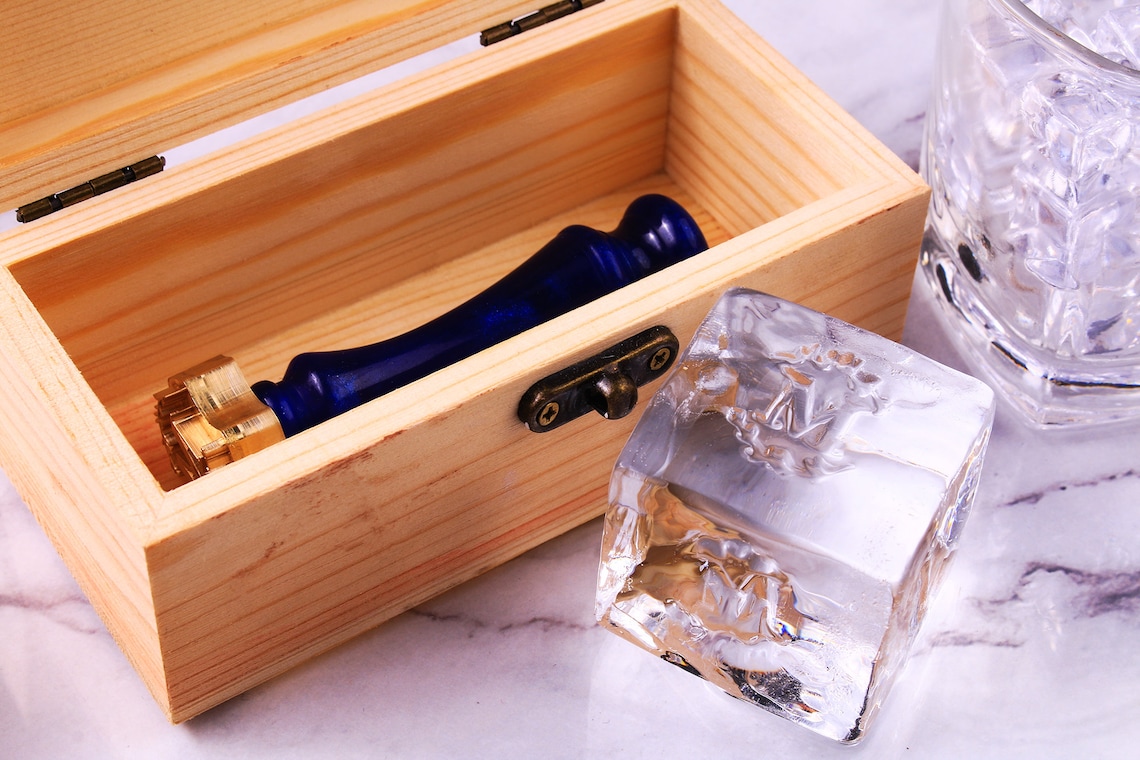 Custom Ice Cube Stamp Stamp for Ice Cubes Initials Ice Cube Etsy