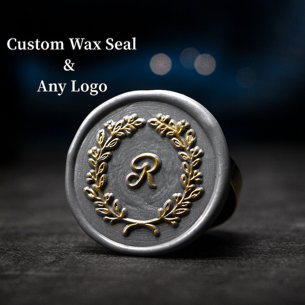 Custom Wax Seal Logo, Custom Any Design, Custom Wax Seal Stamp Kit, Custom Logo Wax Seal Stamp, Custom Wax Stamps, Initial Wax Seal