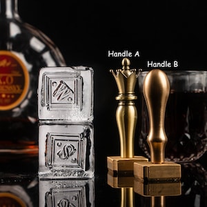 Personalizza timbro del marchio di ghiaccio, stampo personalizzato per cubetti di ghiaccio, timbro personalizzato per cubetti di ghiaccio per bar, timbro personalizzato per cubetti di ghiaccio, timbro logo bar, timbro logo aziendale