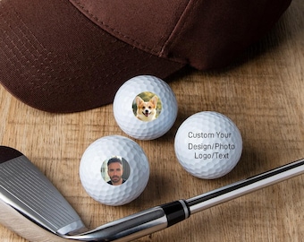 Custom Photo Golf Balls/Personalized Golf Balls/Cartoon Golf Balls/Golf Gift/Custom Golf Balls/Custom Pet Photo Golf Ball/Best Man Gift