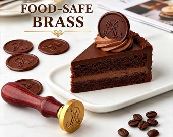 Personalized Your Own Chocolate Logo Stamp, Custom Chocolate Stamp, Custom Wedding Stamp, Wedding Cakes & Patisserie