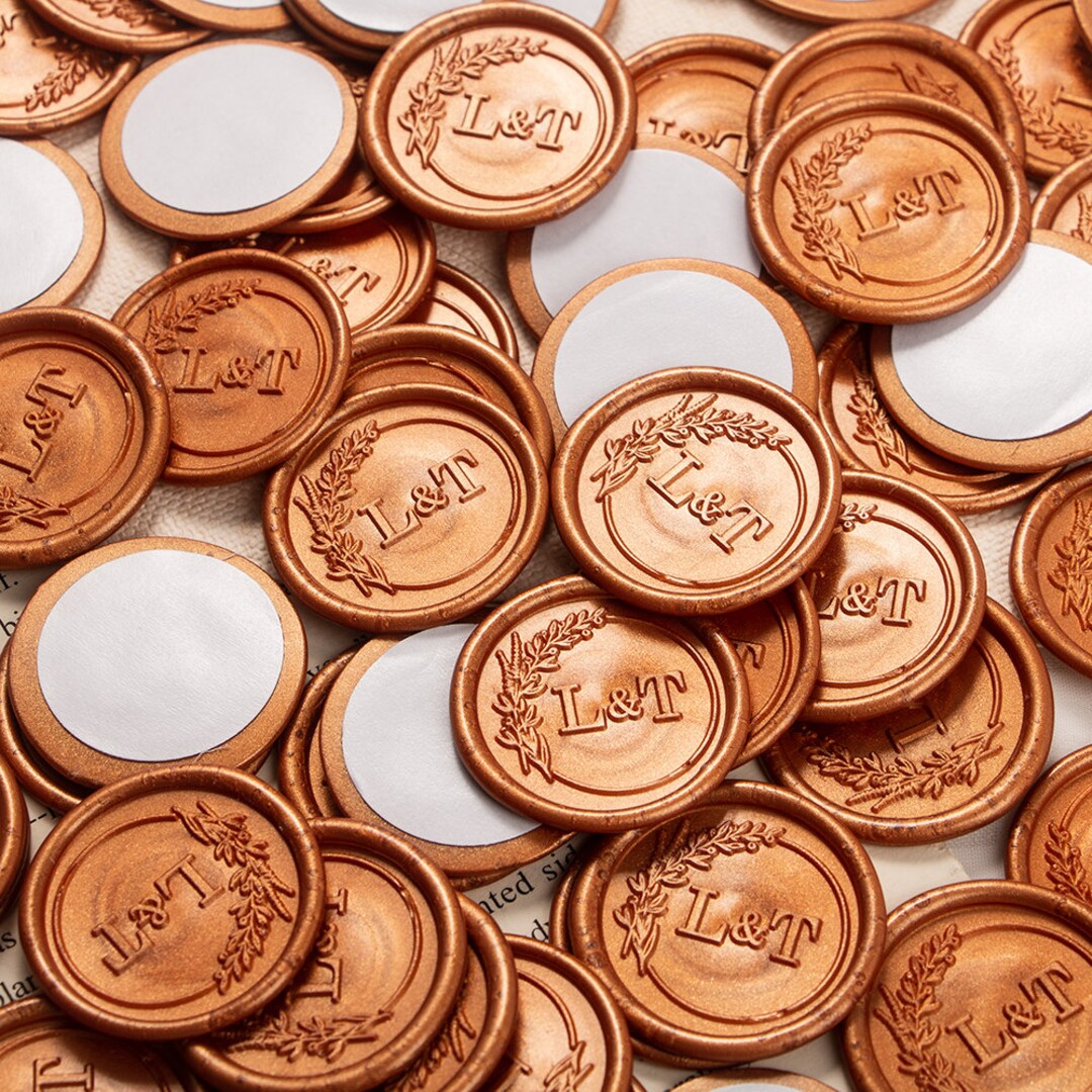 Custom Wax Seals, Wedding Wax Seal Stickers, Wedding Invitation Wax