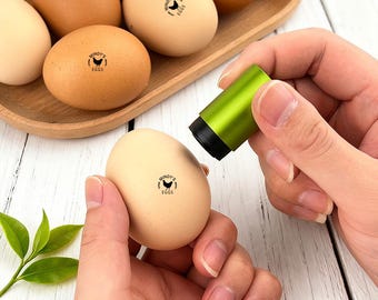 Personalized Egg Stamp/Custom Egg Stamp/Custom Egg Carton Stamp/Fresh Egg Stamp/Chicken Coop Gifts For Farmer/Name Stamp/Chicken Egg Stamp