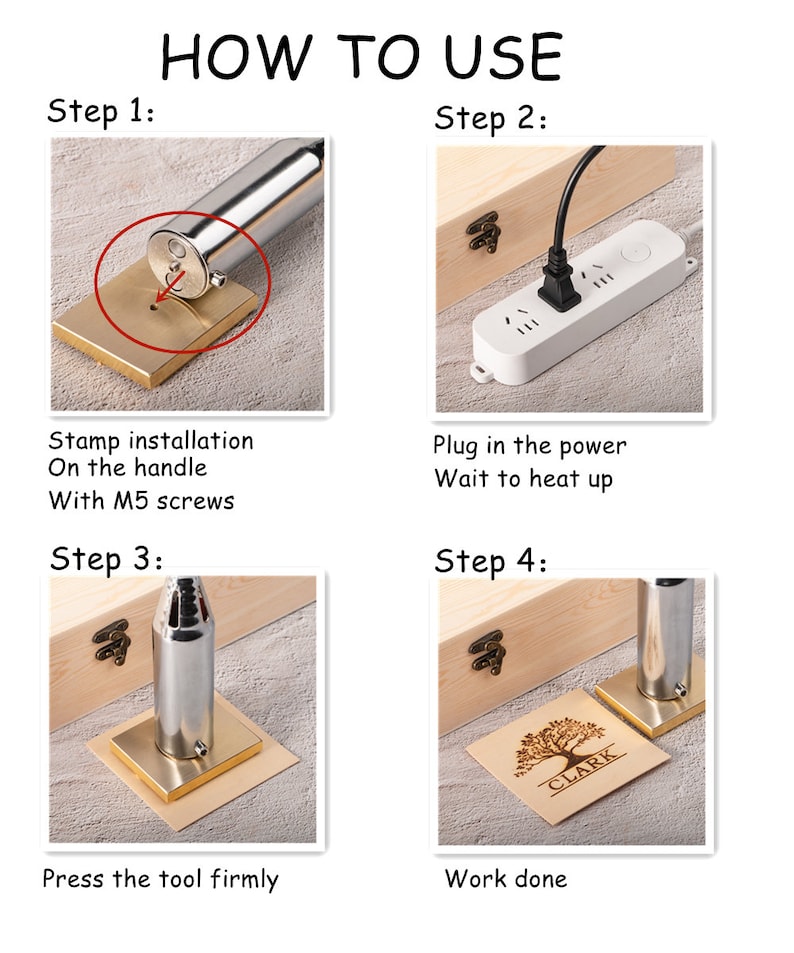 Custom Brand Iron For Wood, Electric Wood Stamp, Wood Burning Stamp, Custom Brand Iron Stamp, Custom Electric Brand Iron Woodwork image 7