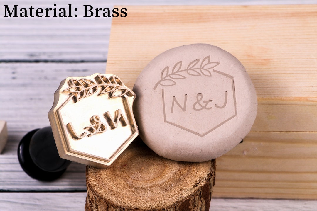 Pottery Stamp, Brass Stamp for Clay, Stamp for Clay, Brand Iron for