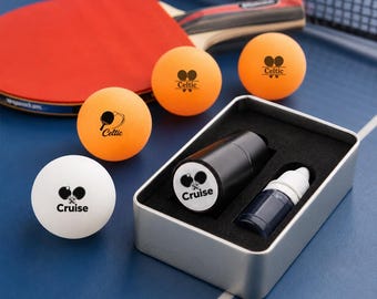 Custom Ping Pong Ball Stamp, Personalized Table Tennis Ball Stamp, Custom Logo Initials or Name Stamp, Table Tennis Gifts, Gift For Him