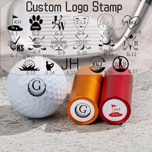 Timbro personalizzato per pallina da golf/Regali da golf per uomini/Segnalino per pallina da golf/Regali per il golf/Regalo per golfista/Regalo di Natale/Segnalino per pallina da golf/Timbro per pallina d'inchiostro/Regalo sportivo