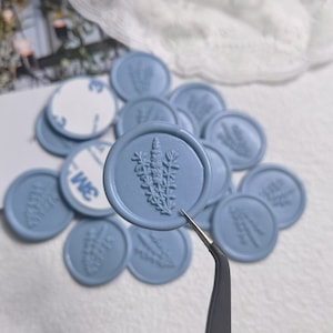 Blad zelfklevende waszegelstickers, bladwasstickers, envelop zelfklevende wasstickers, vooraf gemaakte wasstickers