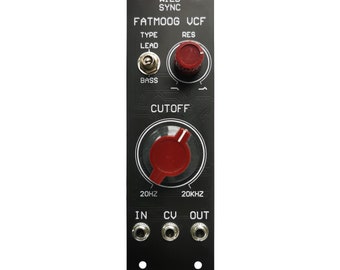 Wildsync FATMOOG VCF - Módulo de filtro de escalera analógico Eurorack de 24 dB