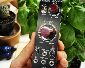 Wildsync FATMOOG VCF/VCA - Filtro de escalera analógico Eurorack de 24 dB con VCA integrado