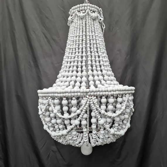 White beaded lampshade deals