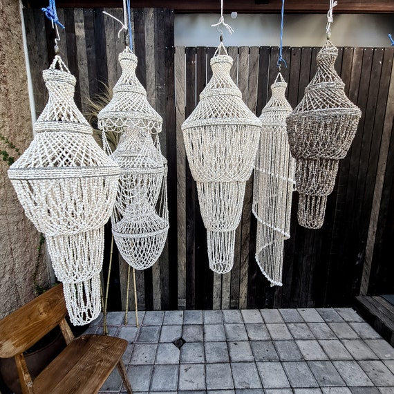 Shell chandelier light deals