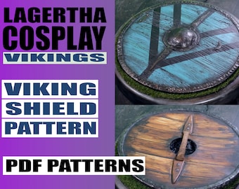 Lagertha Cosplay Viking Shield PDF Pattern for EVA Foam