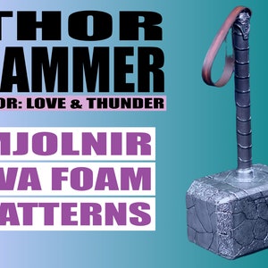 Thor Cosplay Mjolnir Hammer Detail Pattern Files PDF