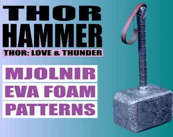 Thor Cosplay Mjolnir Hammer Detail Pattern Files PDF