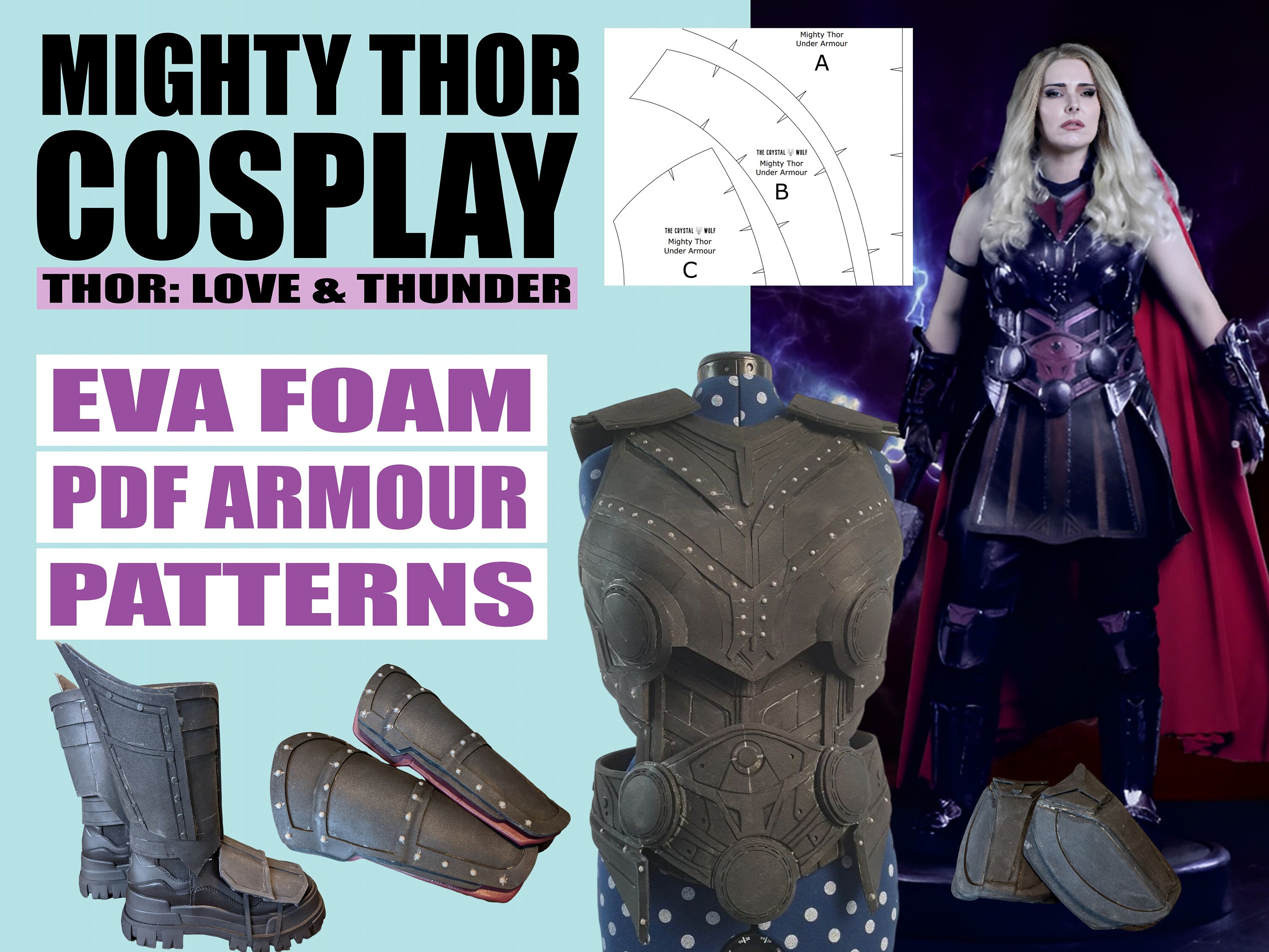 Thor 3 Pattern Mighty Thor EVA Foam PDF Patterns - Etsy