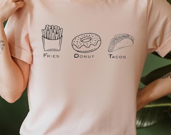 Subtle FDT Shirt, F*ck Donald Trump Shirt,Anti Maga Shirt,Fries Donut Tacos T-ShirtAnti Trump Shirt,Political Shirt, FDT Gifts, Feminist Tee