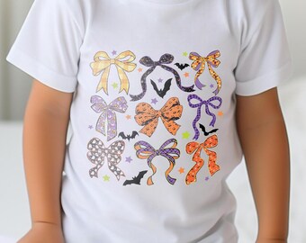 Bow Spooky Halloween Shirt, Halloween Coquette Bow Spooky Season Shirt, With Bow Spooky Season Shirt, Pumpkin Tee, Ghost T-Shirts