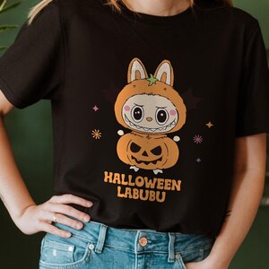 Labubu Doll Halloween Shirt,Kids Halloween Shirt,Kawaii Monsters Shirt,Kids Halloween Tee,Cute Scary Tee,Fun Spooky Shirt 2025,Spooky Labubu
