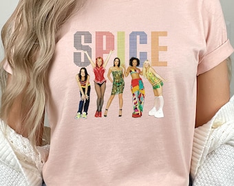 Spice Girls Shirt,Spice Girls Gift,Spice Tour Gift,Vintage 90s Shirt,Spice Girls Tee,Music Tshirt for Her,Gift For Fan,Spice Girls Tshirt